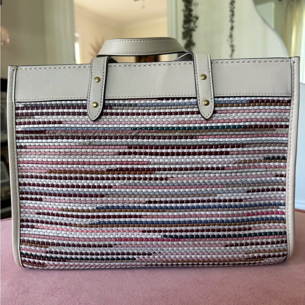 Coach Woven Tote Bag